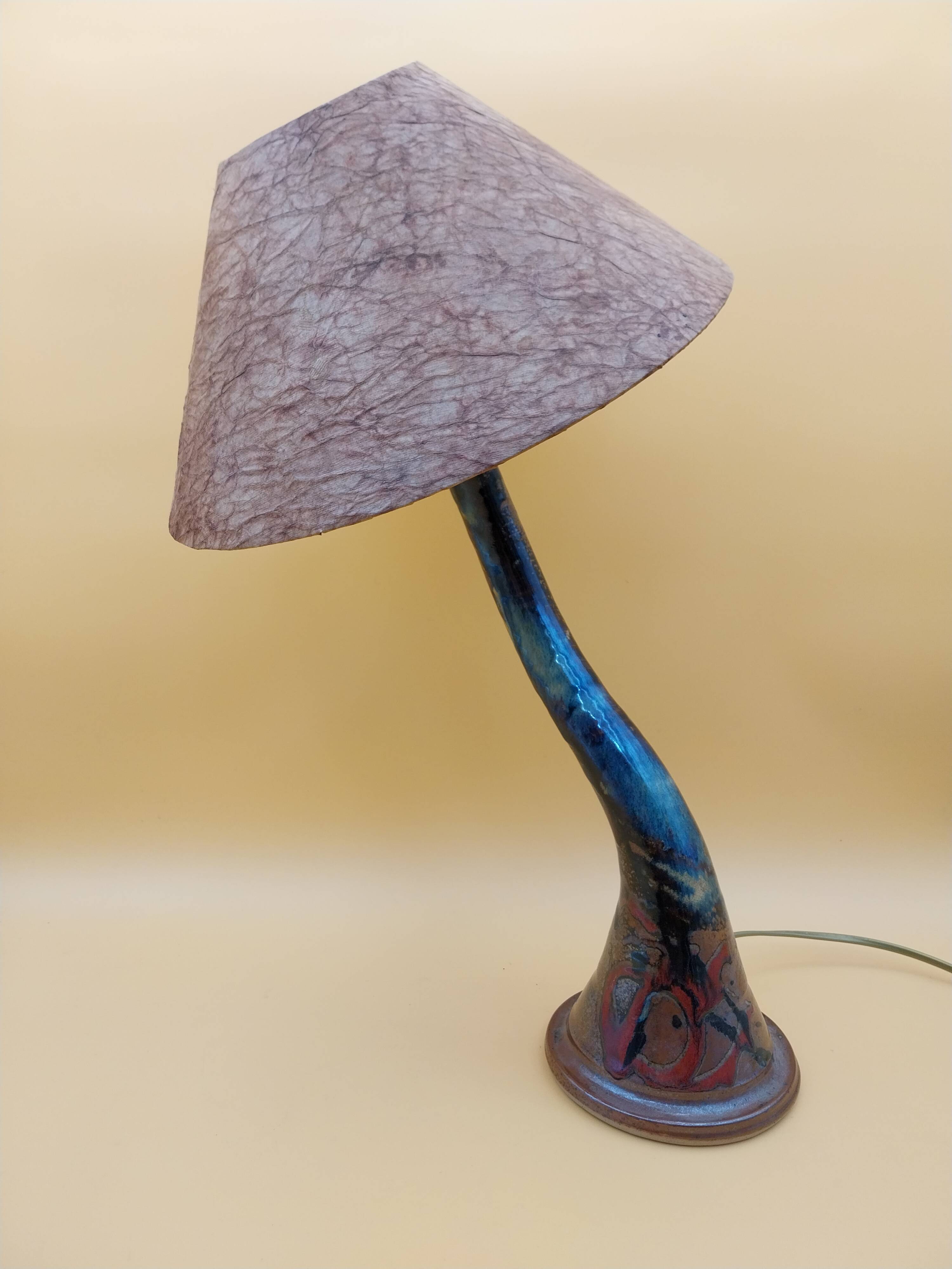 Signed ceramic lamp