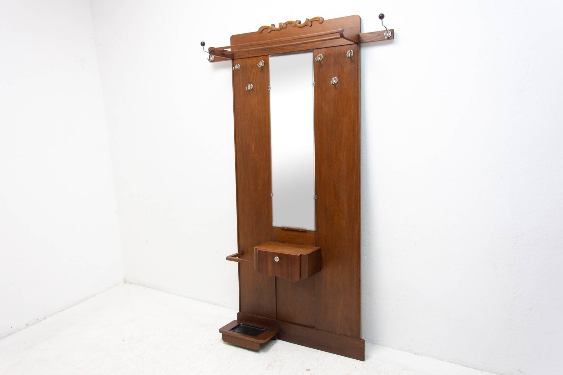 Porte-manteau et porte-chapeau Art Nouveau, vers 1910, Autriche-Hongrie