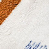 Moroccan Berber rug Boujaad ecru with colorful and mottled patterns 300x212cm