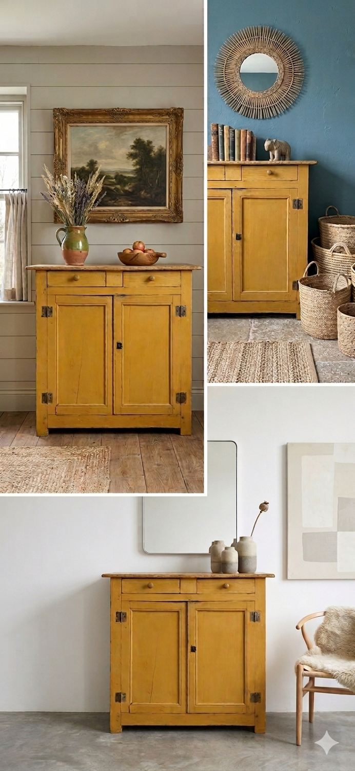 Antique country buffet