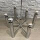 1970 stainless steel modernist chandelier