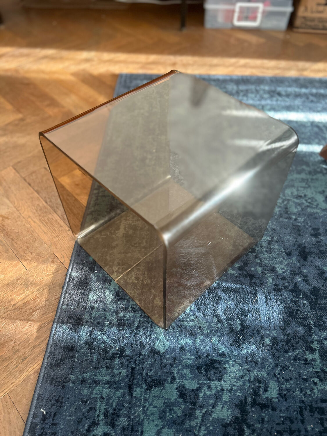 Cube/bedside table/side table design by michel dumas for roche bobois