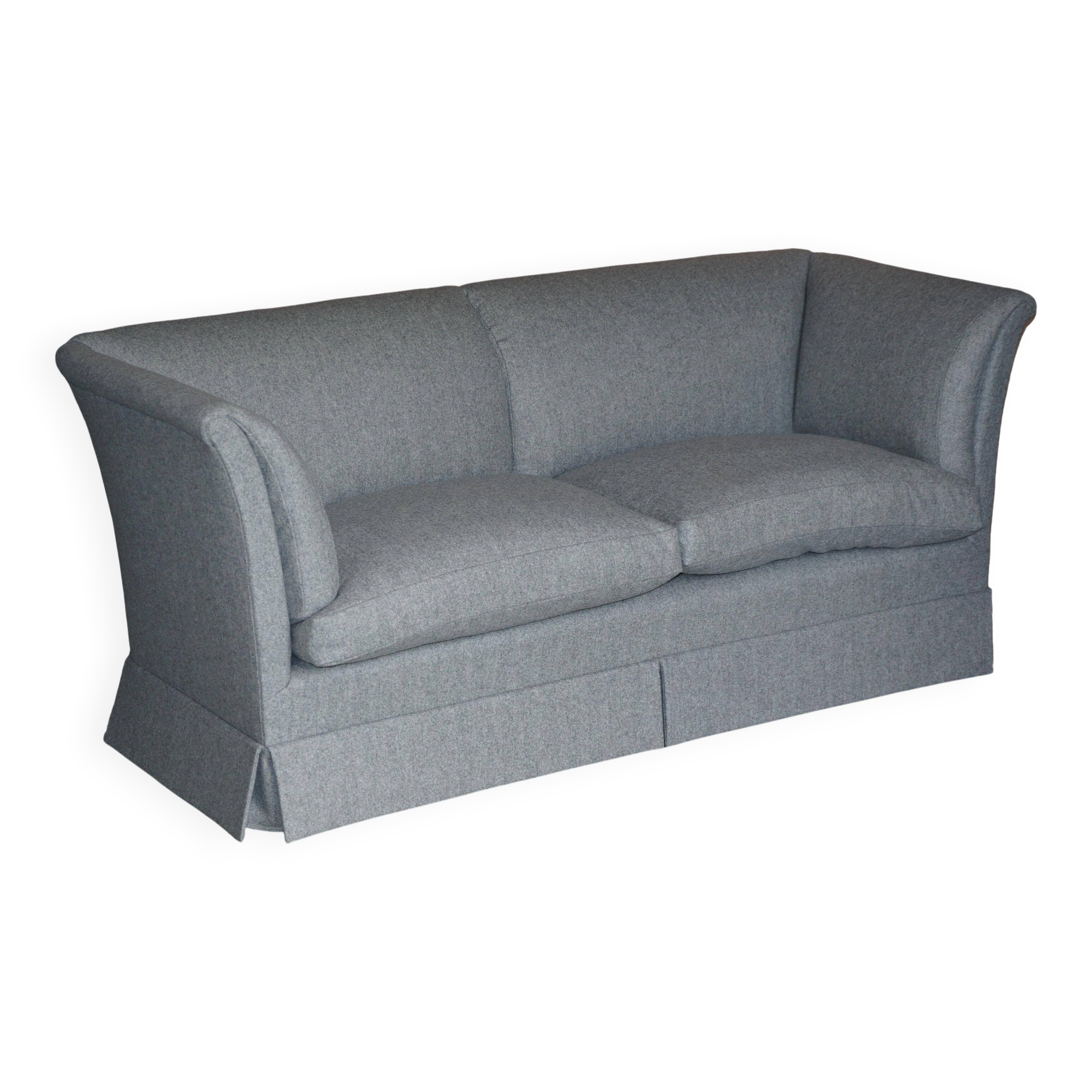 Howard & Son's restored sofa, 100% wool.