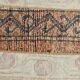 2x8 Short Blue Beige Vintage Runner Rug, 58x250Cm