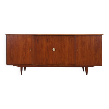 Buffet en teck, design danois, années 1970, fabriqué au Danemark