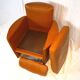 Cognac leather club chair
