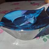 2 blue Villeroy & Boch candle holders