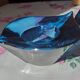 2 blue Villeroy & Boch candle holders