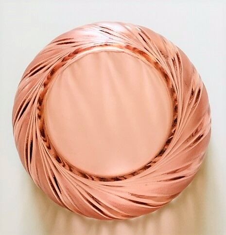 Vereco pink glass salad bowl