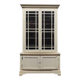 Old school library, white patinated two-body dresser, year 1888