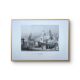 Palermo Cathedral, Sicily, old engraving, printed in 1841.