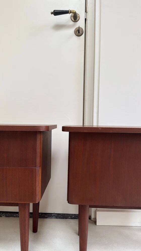Tables de chevet en teck vintage