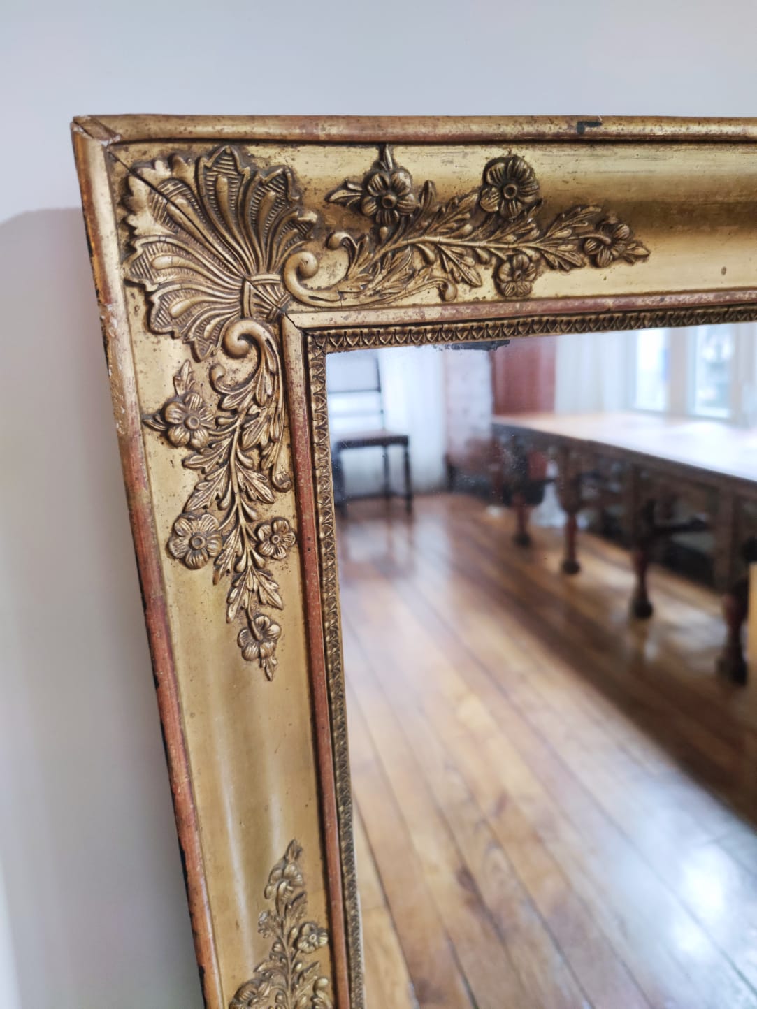 Miroir doré XIXe 78x99cm