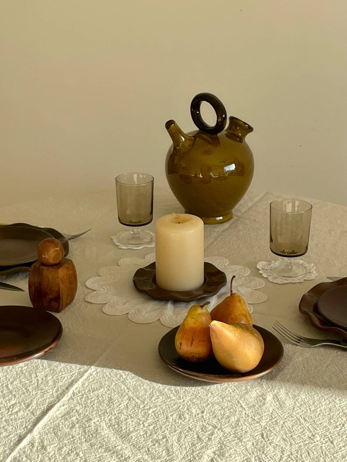 Ceramic candlestick