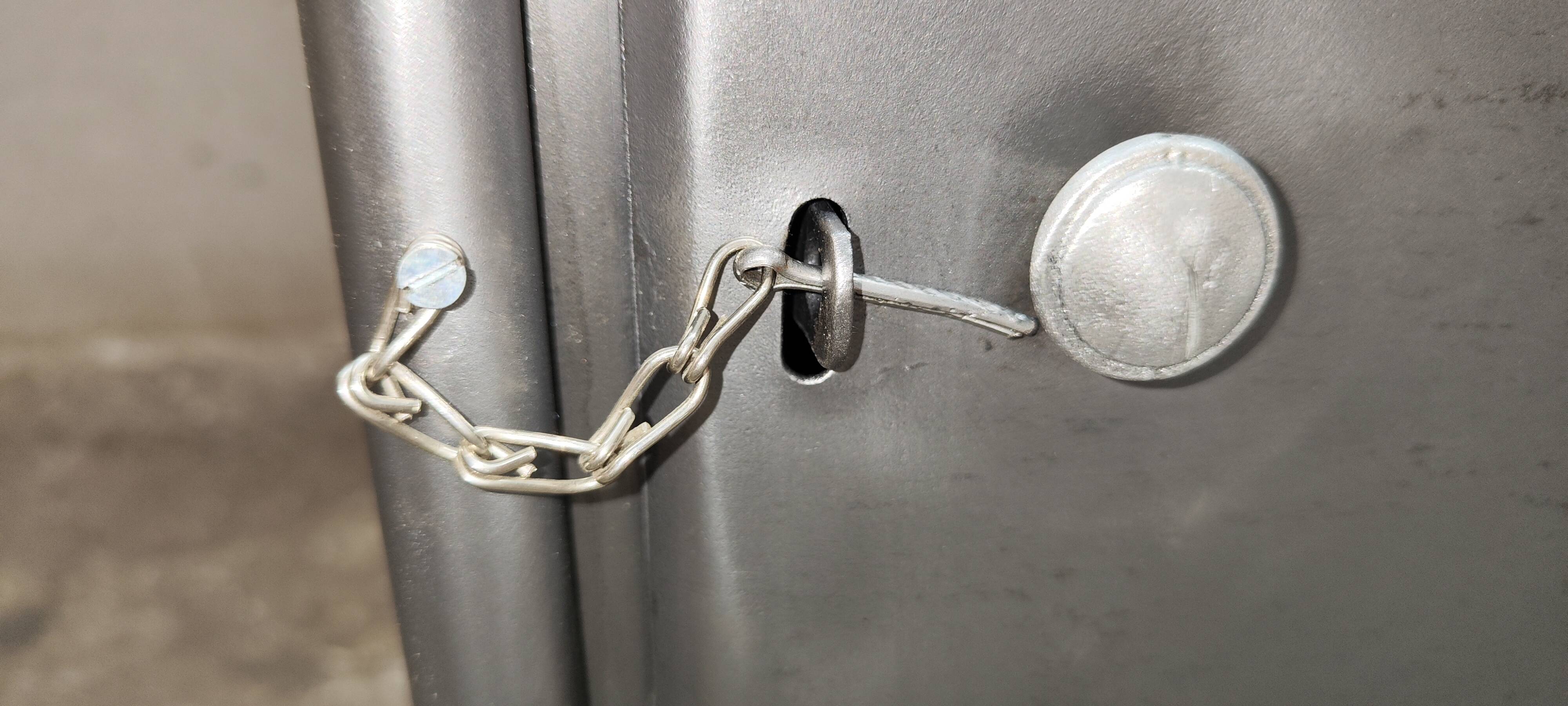 old metal medical bedside table circa 1930/40