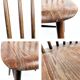 Chaise vintage en bois avec dossier à barreaux, style classique rustique 60