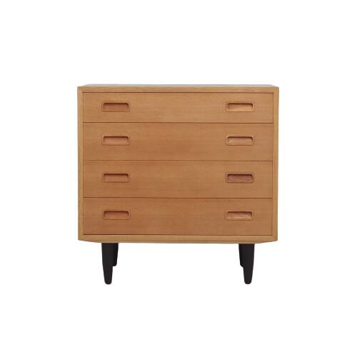 Ash chest of drawers, Danish design, 1970s, manufacturer: Hundevad & Co
