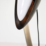 Goffredo Reggiani, Lampadaire En Acier, Marbre, Verre Acrylique Et Cuivre. Italie, C.1960