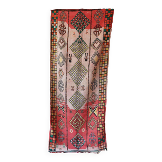 Tapis marocain vintage Boujad, 142 x 346 cm