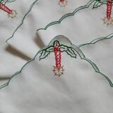 6 serviettes de table brodées anciennes 