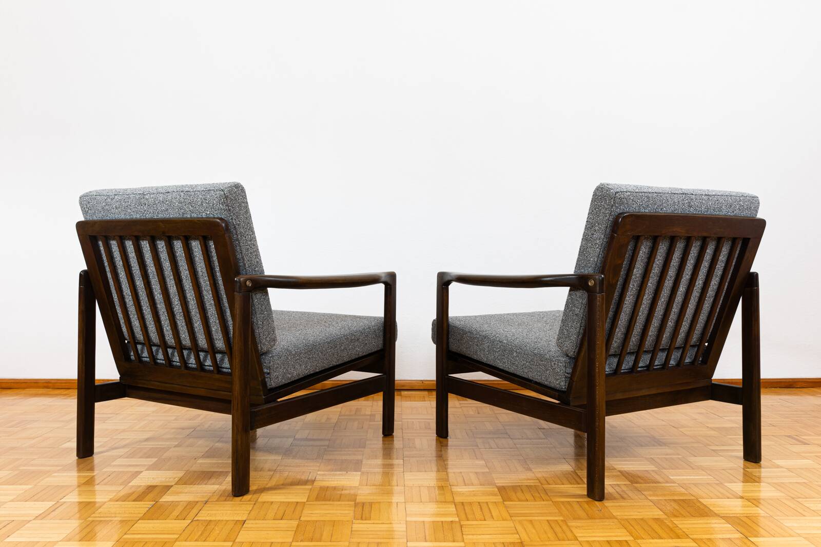 Pair of mid century armchairs "b7522 " by zenon bączyk, poland, 1960's