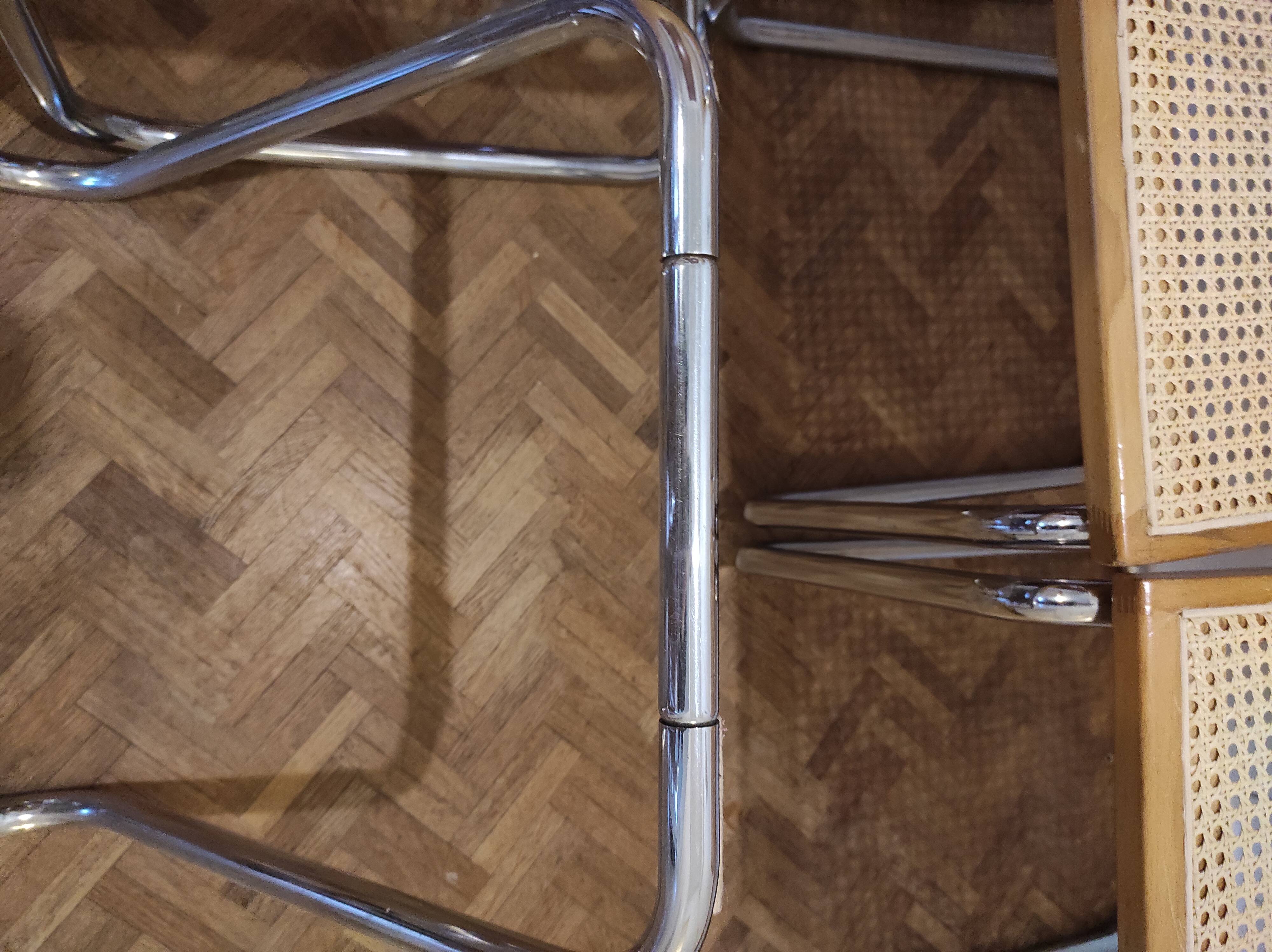 Lot of 6 chairs Breuer cesca b32