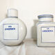 Lot de 2 pots à épices blanc et bleu en porcelaine