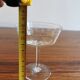 6 glasses of vintage engraved crystal champagne
