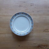 Flat serving dish on a pedestal in St Amand porcelain