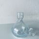 Blown crystal candle holder
