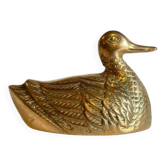 Vintage brass duck
