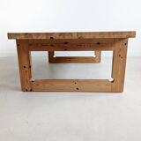 Table basse scandinave en pin, années 1970