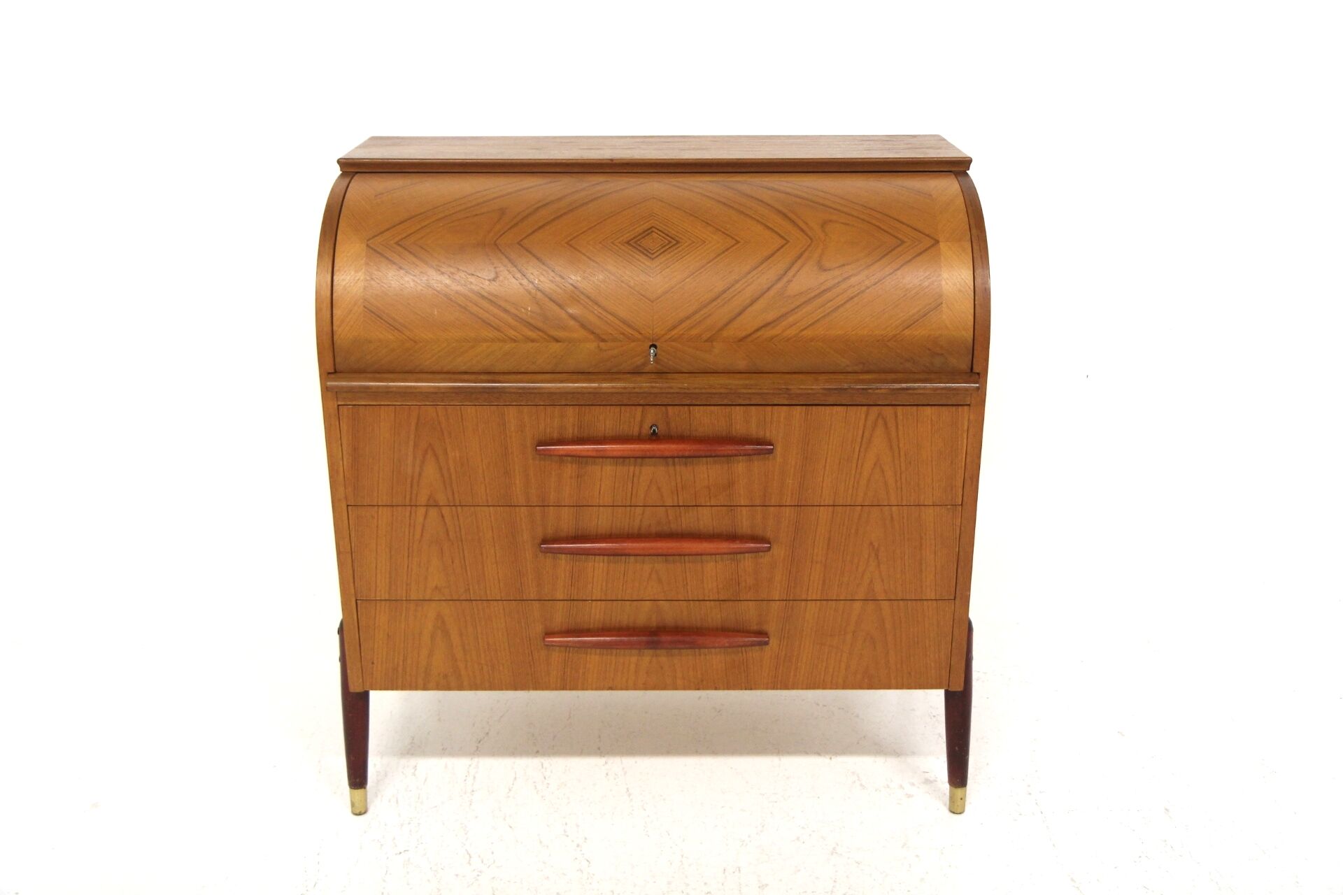 Scandinavian teak secretary, Bröderna Gustafssons, Sweden, 1950