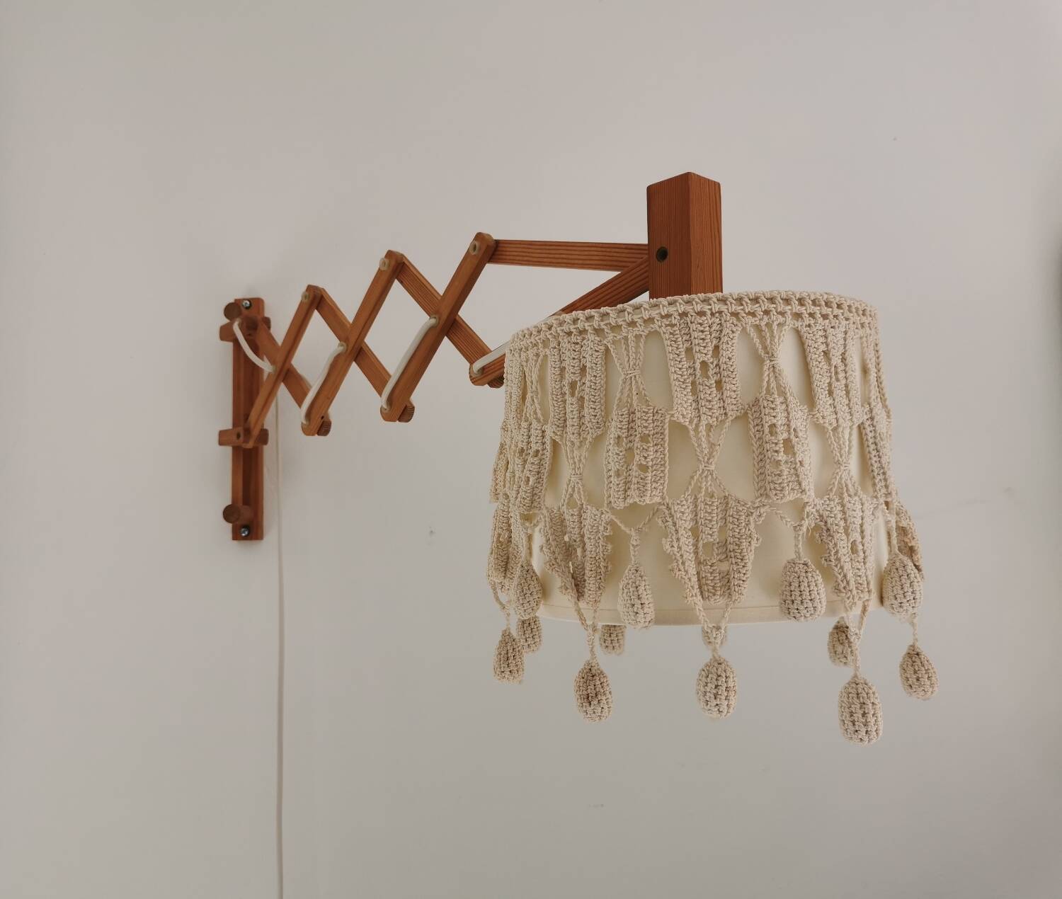 Vintage accordion wall light