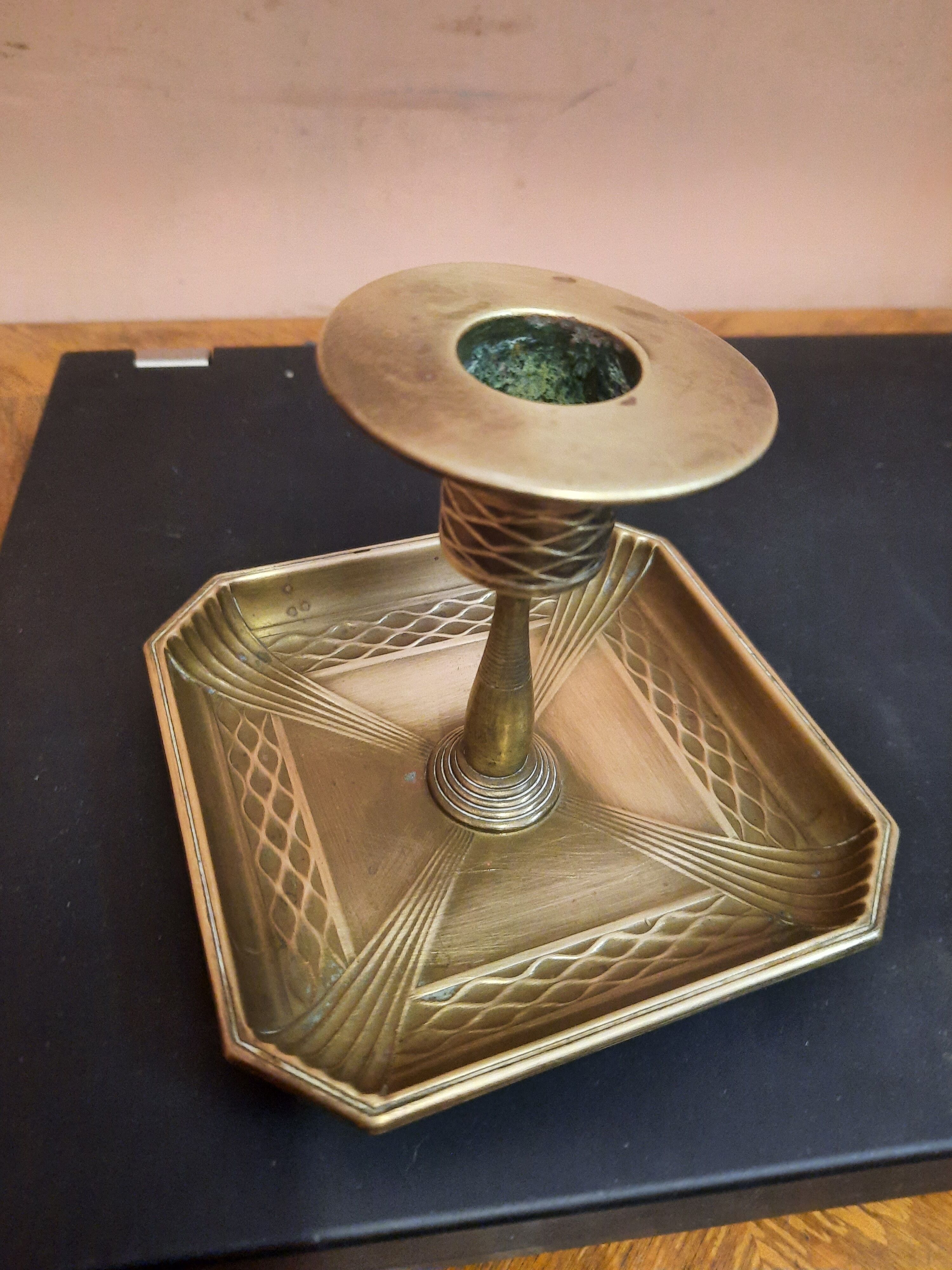 Art Deco candle holder