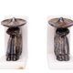 Vintage Onyx and White Marble Bookends, Sombrero Design, Mexico, 1970s