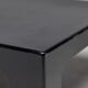 Table basse carrée en fibre de verre noire italienne des années 1970