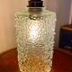 Set of two new vintage electrified bubble glass walking lamps