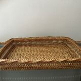 Woven rattan tray