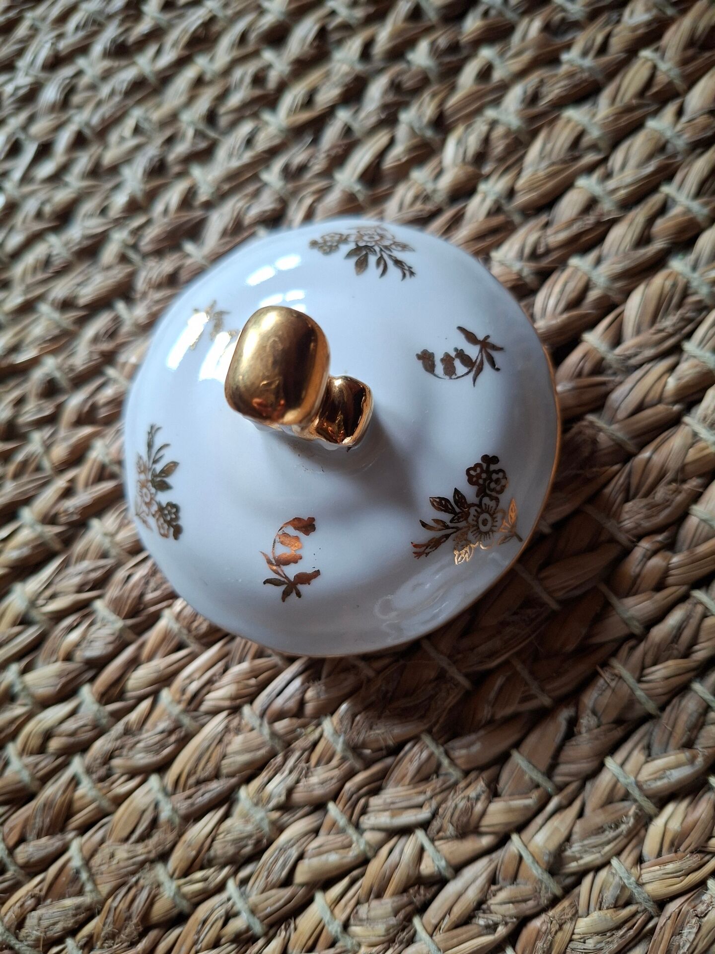 Limoges porcelain sugar bowl Foecy