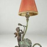 Early 1900 Art Nouveau Sculpture Table Lamp