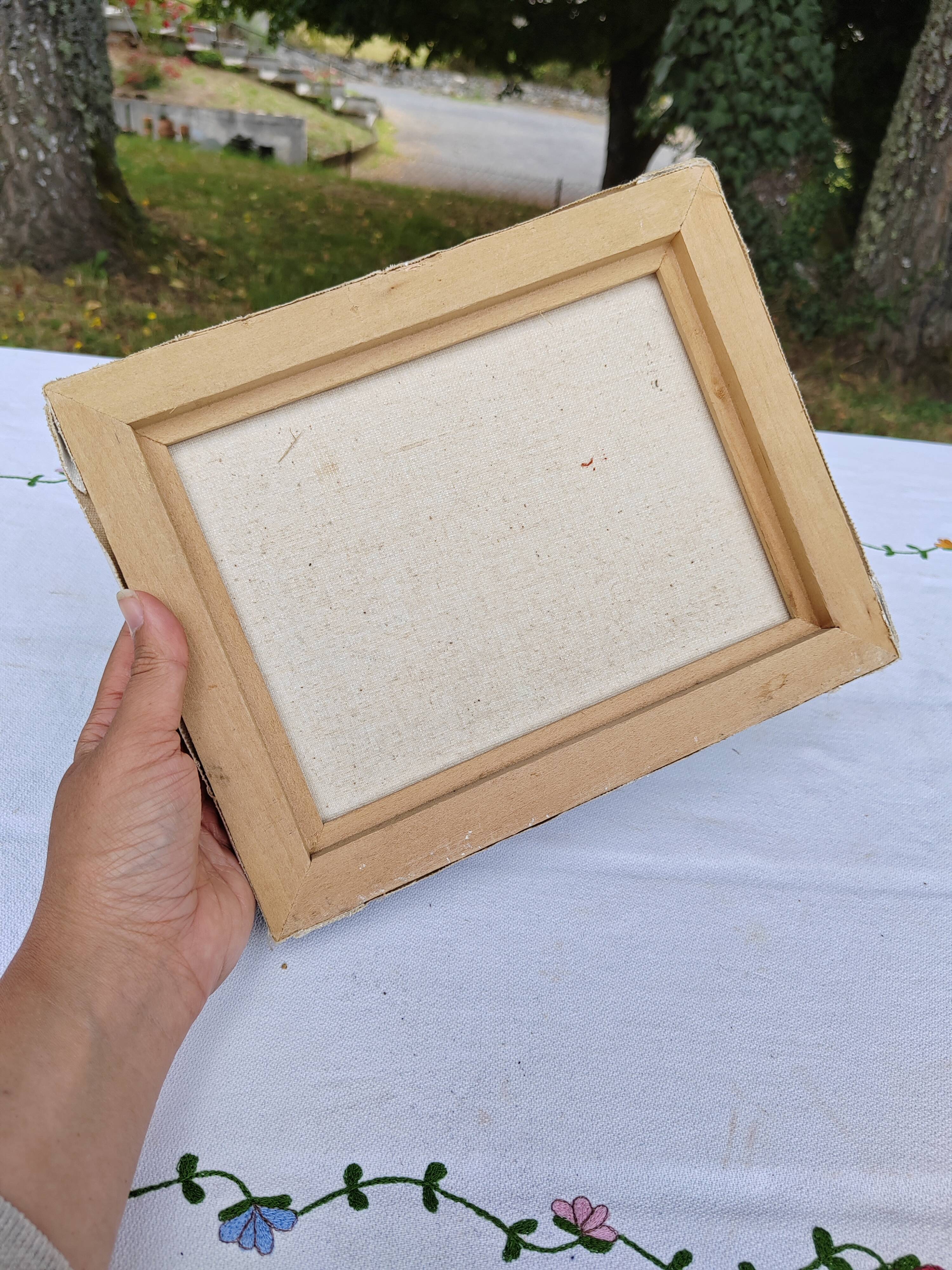 Small painting signed still life "Grapes and wine"