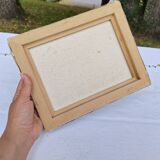 Small painting signed still life "Grapes and wine"