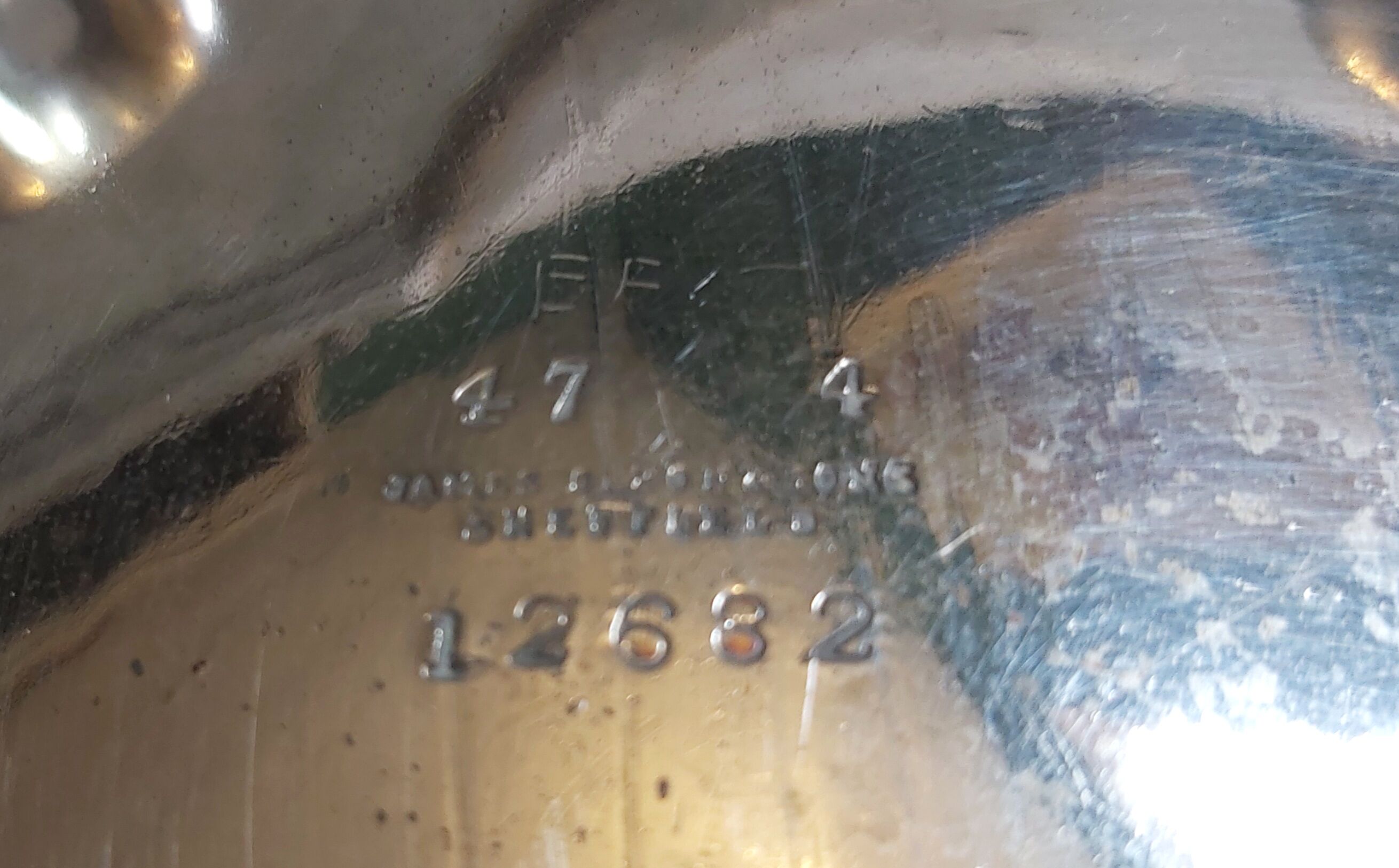 Teapot and sugar bowl set from James Dixon & Sons from Shefield in silver plating