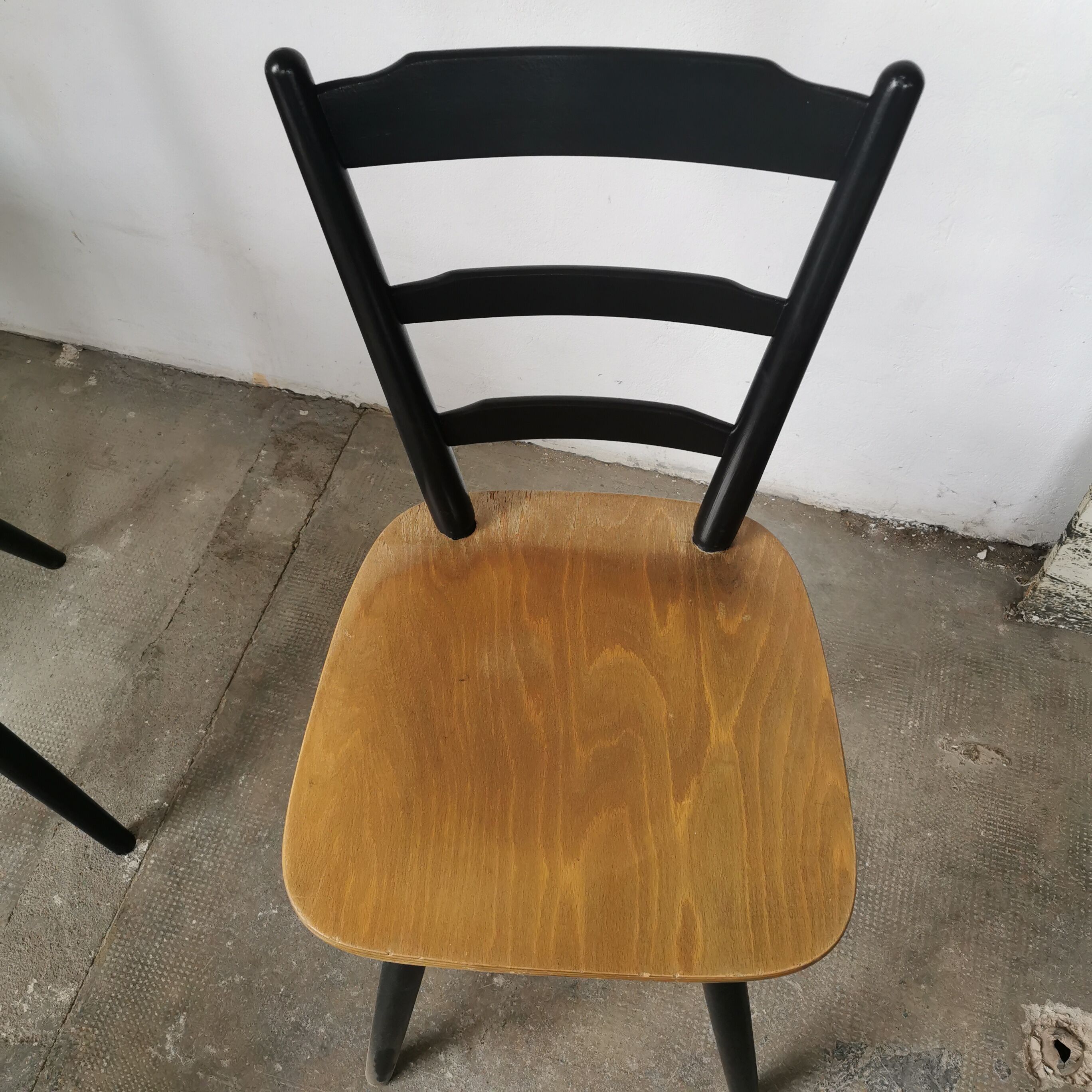 Set of 6 Scandinavian style bar chairs 1960/70