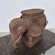Large vintage wicker elephant plant stand / side table – sculptural bohemian statement