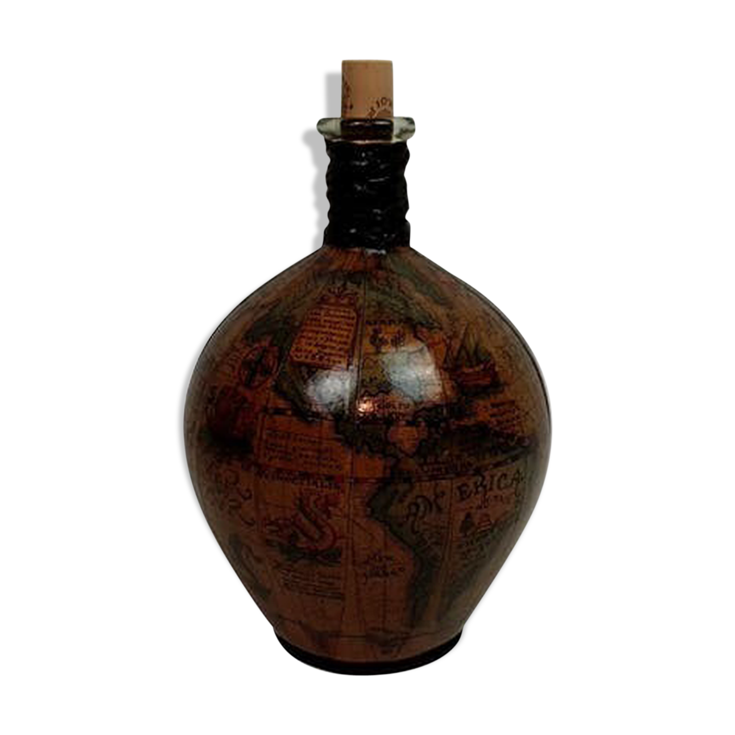 Glass bottle deco card