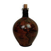 Bouteille en verre déco carte