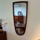 Vintage Scandinavian "Frida" mirror in teak