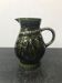 Former pitcher sarreguemines green ceramics 70s vintage
